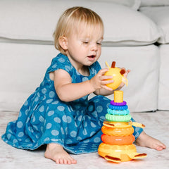 Move2Play rocking stack encourages balance and discovery.