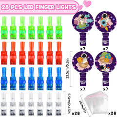 MOVINPE valentines card-patterned lights with personalized messages