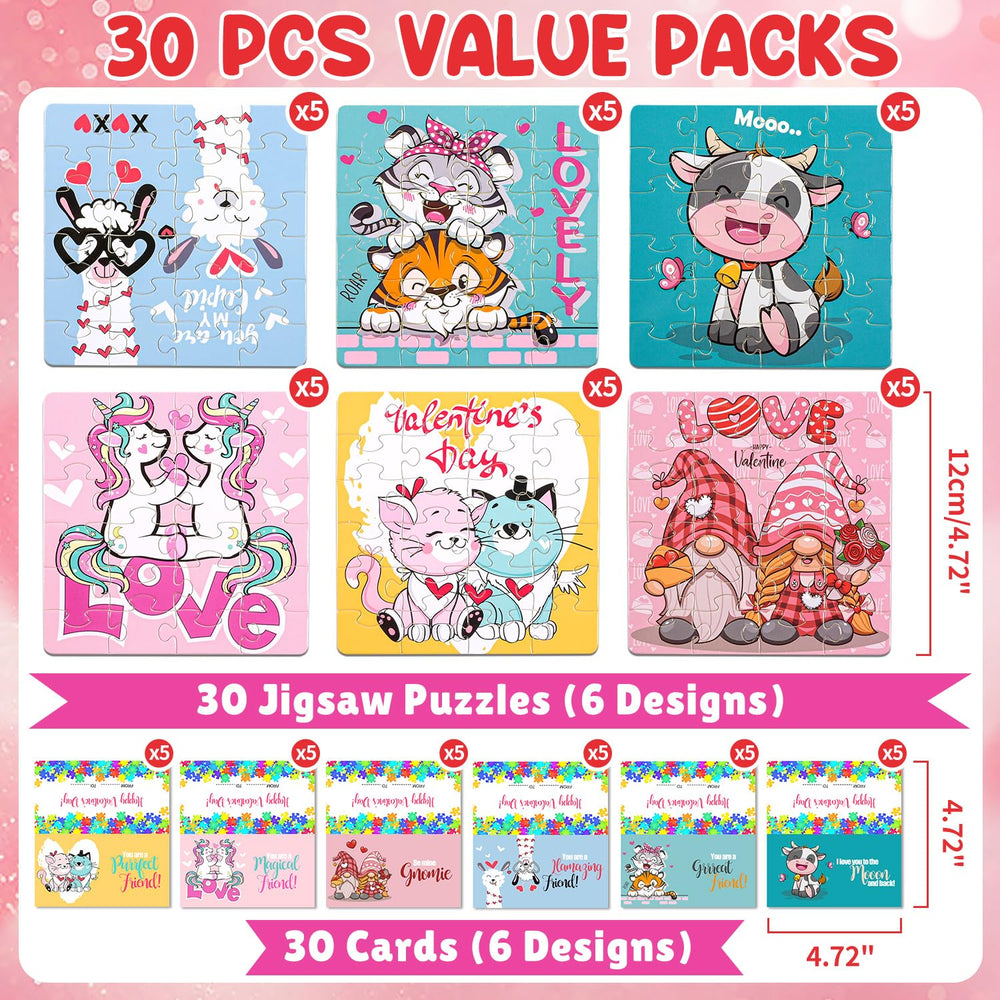 MOVINPE Valentine puzzle header 2 with friendly art invites friend-to-friend notes.