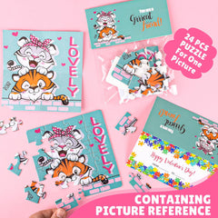 MOVINPE Valentine puzzle header 3 featuring cute characters for easy sharing.