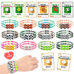 MOVINPE valentines sports bracelets for classroom exchanges.