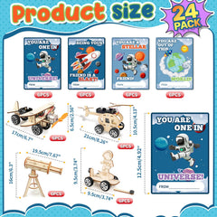 MOVINPE wooden STEM pieces for hands-on building and creative problem solving.