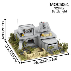 MOOXI WW2 detailed terrains and structures enhance strategic builds.