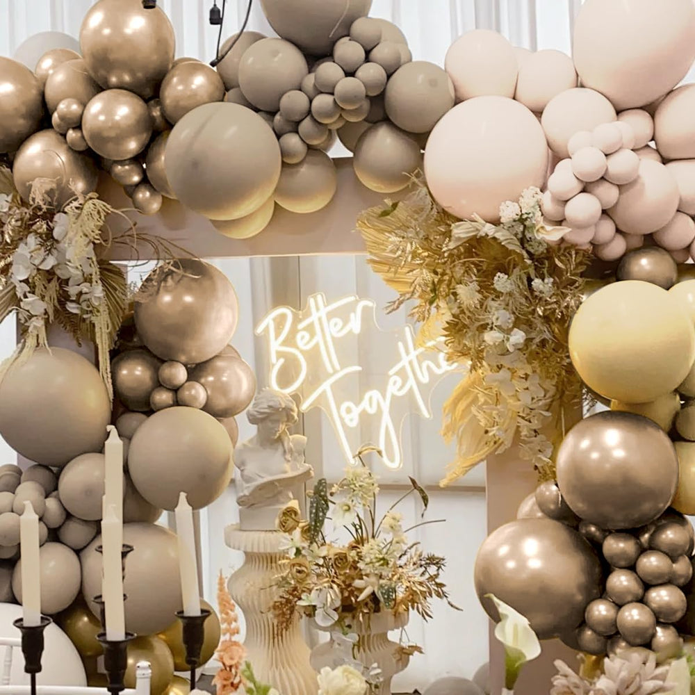 MOXMAY Balloon Ribbon finishes the garland with a polished touch