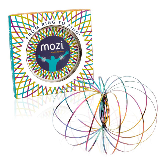 Mozi Geometric Magic Flow Bracelet iridescent close-up showing smooth rotation for focus