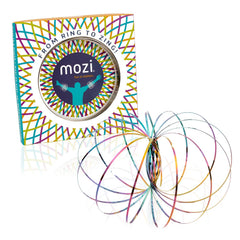 Mozi Geometric Magic Flow Bracelet iridescent close-up showing smooth rotation for focus