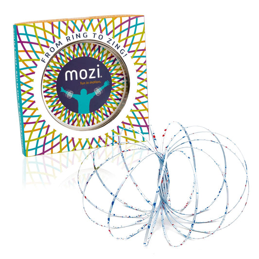 Mozi Geometric Magic Flow Bracelet in action, spinning for tactile focus and visual delight.