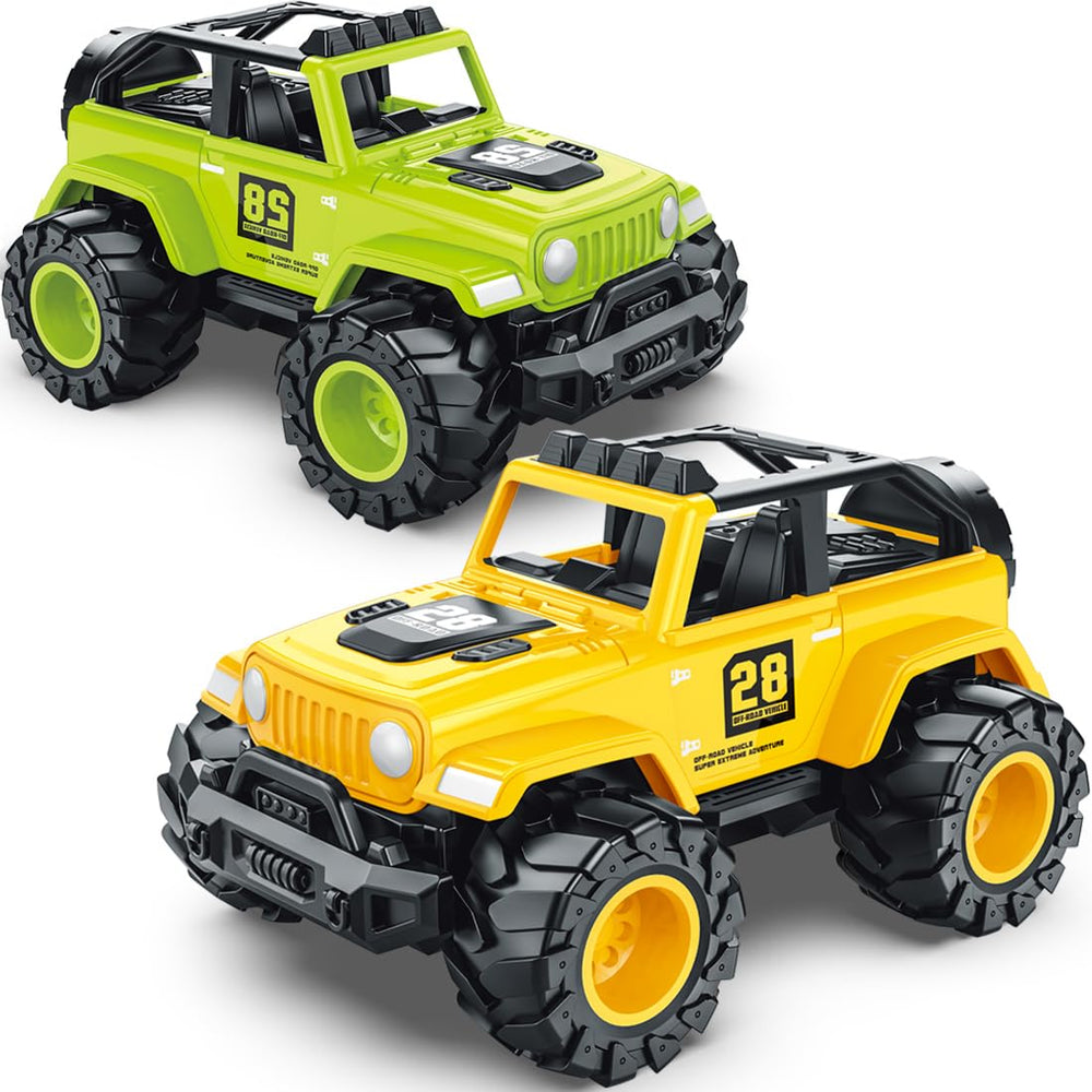 MOZXEBOK vivid toddler cars are easy for little hands to push and steer.