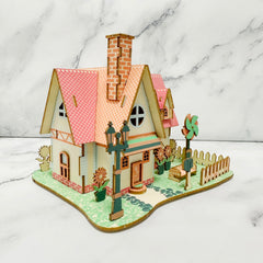 MPIUET Sunflower Manor assembly process guides careful building steps.