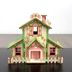 MPIUET forest cabin puzzle designed for teens and adults building