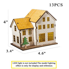 MPIUET Yellow House 9-in-1 assembly parts shows clear numbering for easy build