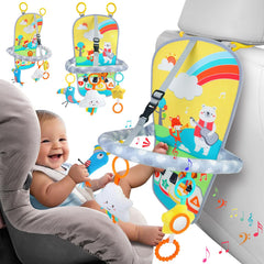 MPQMPQ Baby Car Seat Activity Toy arch setup promotes engagement during rear-facing travel.