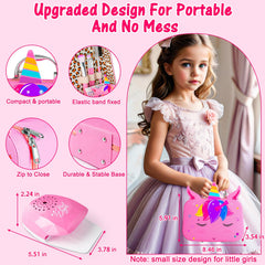 Mqsiuve Kids Makeup Kit nail art stickers add playful accents