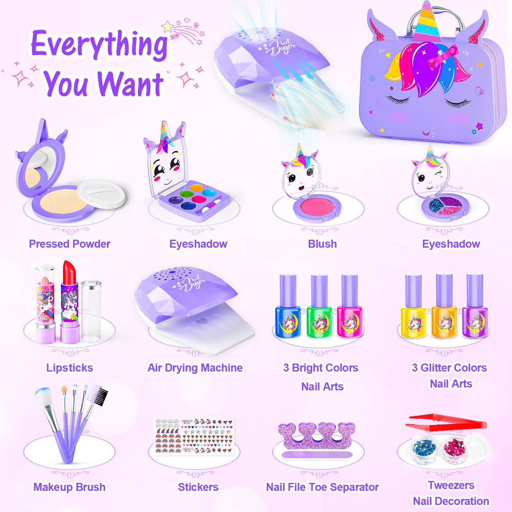 Mqsiuve built-in nail dryer, quick dry for on-the-go pretty nails.