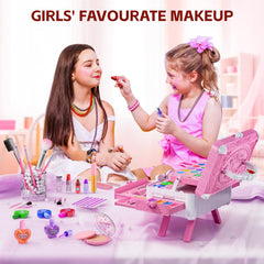 Mqsiuve upgraded dressing table stand provides sturdy support during pretend makeup
