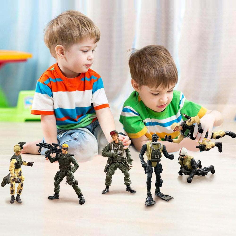 Detachable soldiers allow mix-and-match scenes and custom missions.
