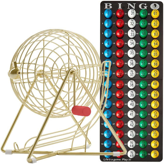 MR CHIPS bingo cage 11-inch tall delivers smooth spins and durable construction.