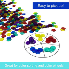 MR CHIPS color mix bingo chips in 19 colors for sorting