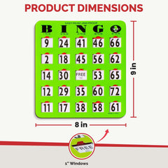 MR CHIPS reusable laminated bingo cards support dry-erase markers.
