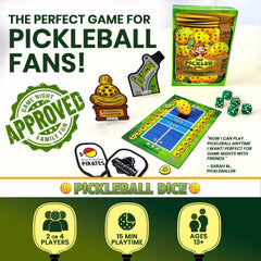 Mr GameShow Pickleball Dice paddles and chips ready for engaging tabletop play.
