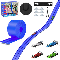Mr IRONSTONE 16ft flexible race track assembled for dynamic indoor play and creative layouts.