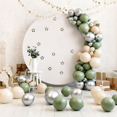 Mr. Pen silver balloons withstand air or helium for lasting decor.
