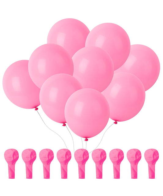 Mr. Pen pink balloons, 12 inch, ideal for vibrant Valentine or birthday decor.
