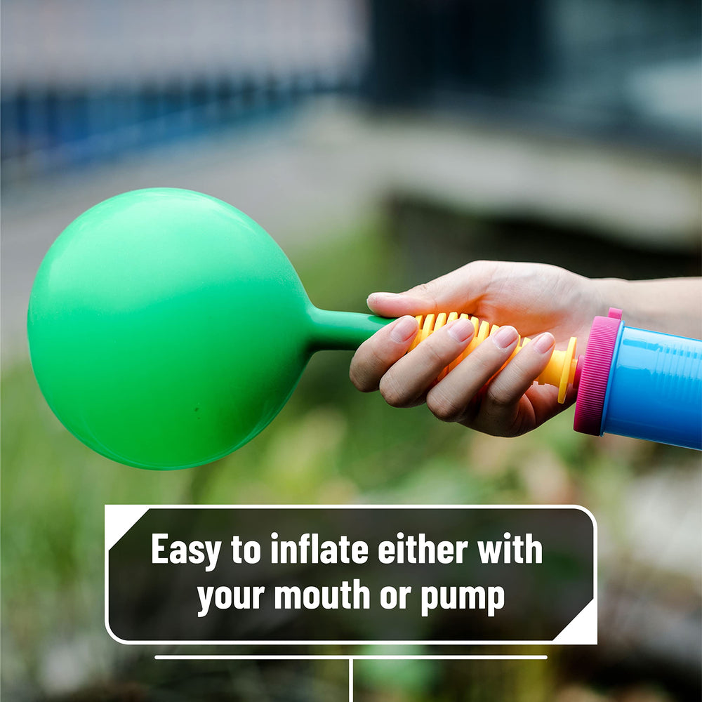 Inflate with helium or air for quick balloon displays.