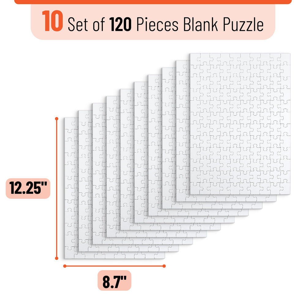 Mr. Pen blank puzzle bulk 12.25 by 8.7 inch white canvas ideal for personalized art