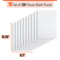 Mr. Pen blank puzzle bulk 12.25 by 8.7 inch white canvas ideal for personalized art