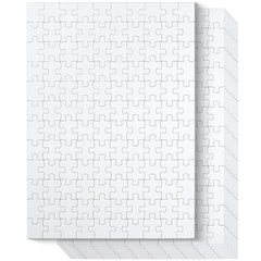 Mr. Pen blank puzzle bulk flatlay shows 10 packs of 120-piece canvases for DIY projects