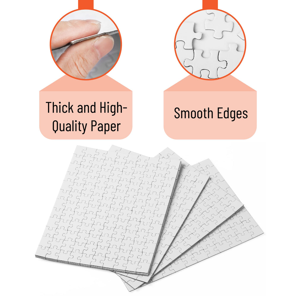 Mr. Pen blank puzzle bulk matte white back detail for clean assembly