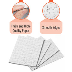 Mr. Pen blank puzzle bulk matte white back detail for clean assembly