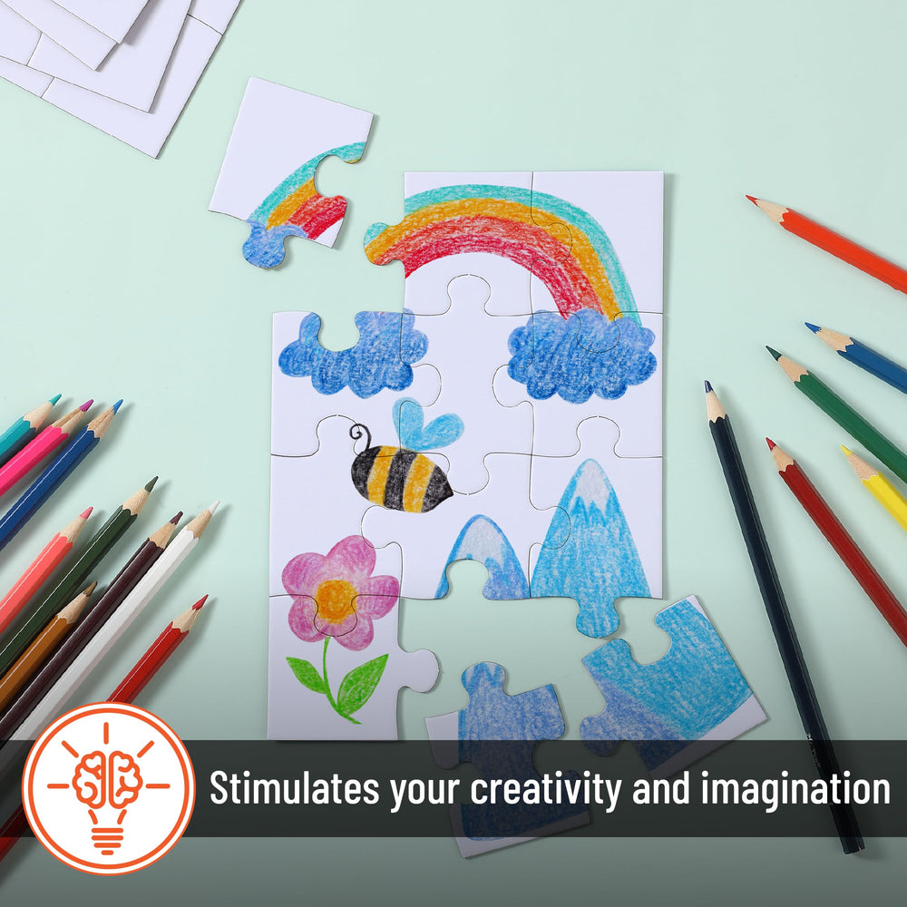 Mr. Pen blank puzzle interlocking pieces ensuring secure assembly with neat edges.