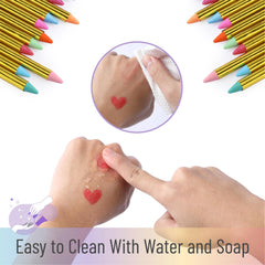 Mr. Pen face paint sticks suit kids and adults at celebrations