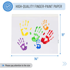 Mr. Pen finger paint paper is non-toxic and acid-free for safe exploration