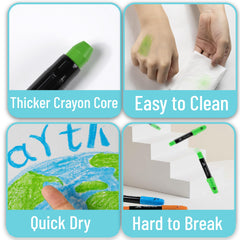 Mr. Pen Jumbo Twistable Crayons provide a smooth texture that glides on paper.