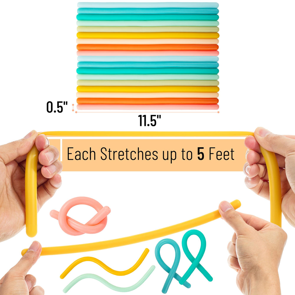 Mr. Pen Monkey Noodle — colorful designs for varied tactile exploration.