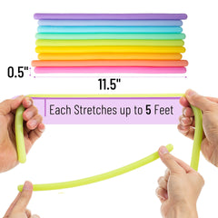 Mr. Pen Monkey Noodles colorful bundle variation shows safe, flexible silicone for all ages.