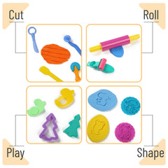 Mr. Pen geometric cutters support color recognition and fine motor skills.