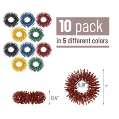 Close-up of MR Pen spiky sensory ring texture