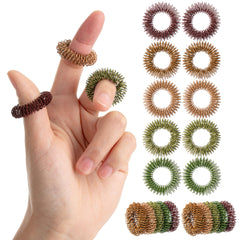 Mr. Pen spiky sensory rings colorful set enhances tactile engagement on fingers.