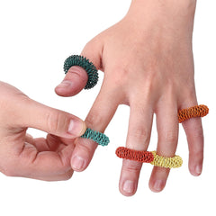 Mr. Pen spiky sensory rings demonstrate hand rolling action for focus and calm.