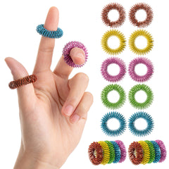 Mr. Pen spiky sensory rings in vibrant colors for focused tactile engagement.