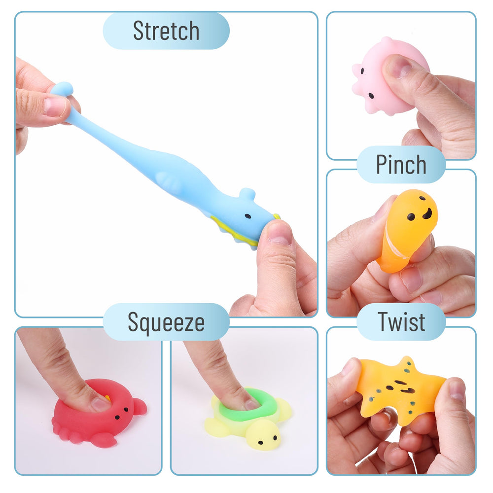 Mr. Pen squishy sea creature toy 3, durable and portable for school and travel.