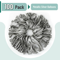 Mr. Pen 12 inch silver balloons ideal for wedding arches and centerpieces.