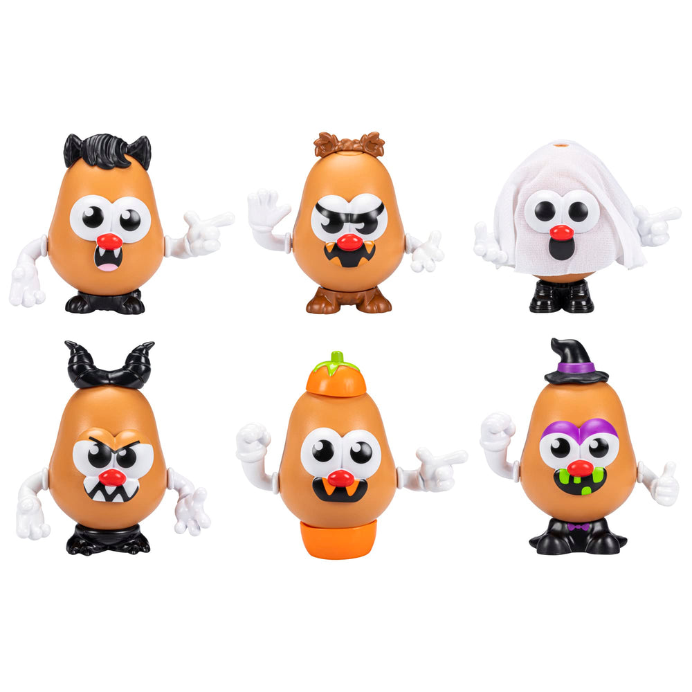 Mr. Potato Head Spooky SPUDS Tots lets kids swap pieces to craft funny faces.