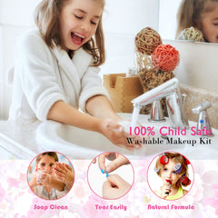 Mrabbitoo eyeshadow palette with kid-friendly shades for creative looks.