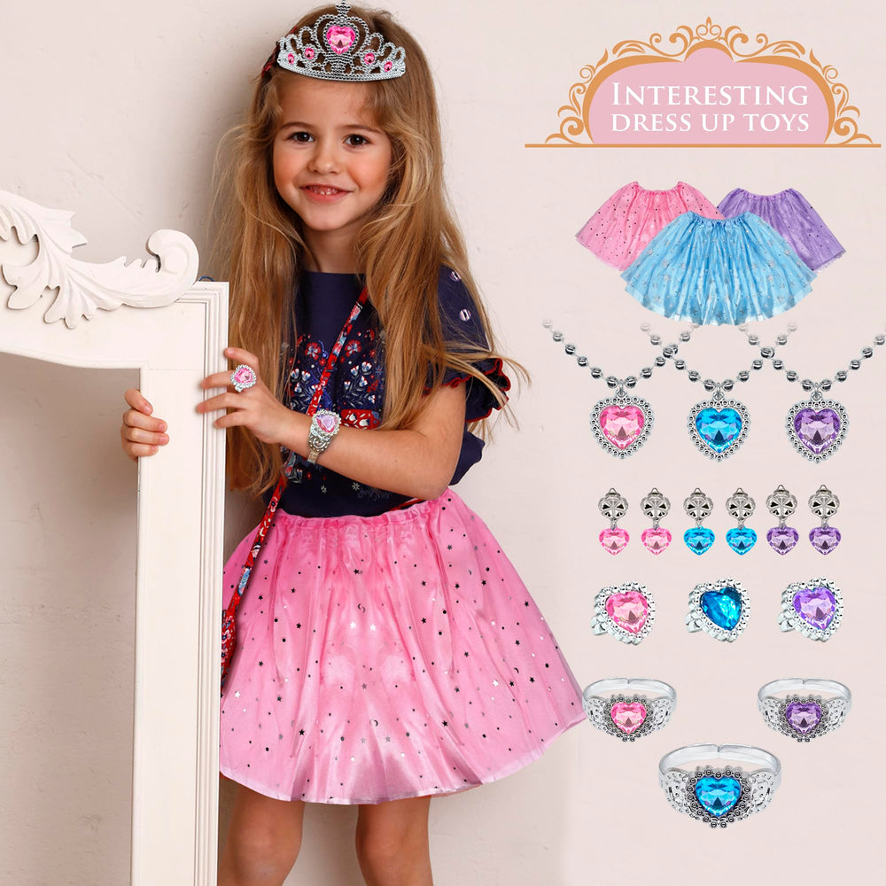Mrabbitoo princess crown and jewelry set for dress up