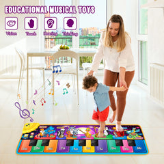 MR.TN Kids Musical Piano Mat easy-to-clean surface for quick tidying.